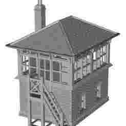 LBSCR Small S&F type 5 Signal box (left hand access) 1/100 scale