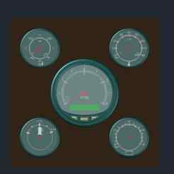 Marine Engine Parameters Display Panel – DWG CAD File