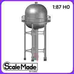 Modern Water Tower - H0 scale 1:87