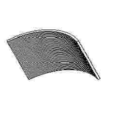 Nissen Hut curved corrugated panels 1/87 scale