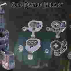 Old Dwarf Library  28 mm Tabletop Terrain