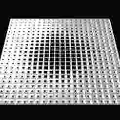 Perforated panel with parametric pattern 25O26