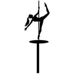 Pole Dancer Stripper Cupcake Topper