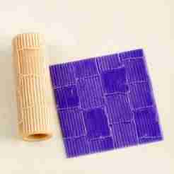 Rusty Metal Sheet Roof Texture Roller STL File no.3 – Seamless Texture Roller for Clay, Pottery, Fondant and Crafts