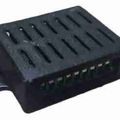 Small electronics box in 2 parts. Dimensions 68mm x 58mm