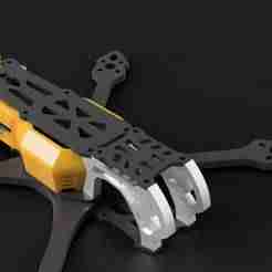 Stack & DJI O4 Enclosure for GEPRC Mark 5 | Robust TPU Protection with Air Vents & Antenna Mount