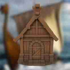 Viking House - 3D Printable Model (Nordic history and fantasy)