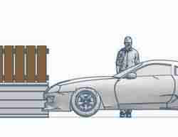 Boundary Wall 11 (Pillar Corner) 1:64 scale