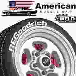 1/18 WHEELS WELD RACING PROSTAR AMERICAN MUSCLE CAR  - BF GOODRICH RADIAL T/A - PORSCHE / OPEL / BMW / MERCEDES / FORD/ NISSAN / GTR / MITSUBISHI EVO / AE86 / SPEEDLINE / FORD /