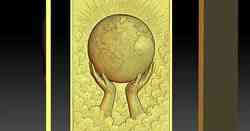1 Earth CNC Relief Model