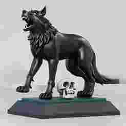 2151 COLORFUL Werewolf Howling - 3D Model, magic, dragon, serpent, mask, gnome, gorgon, venetian carnival, wild, fox, monster, cat, fair, witch, werewolf, horror, beast, snake, troll, skeleton dance