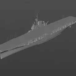 3D model material of the USS Franklin
