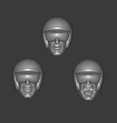 DC GANGBUSTER FROM SUPERMAN EXPRESSIONS 3-PACK HEADSCULPT