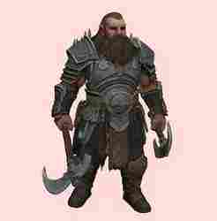 Dwarven Warrior with Dual Axes