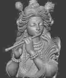 Lord Krishna With Divine Flute Spiritual Idol