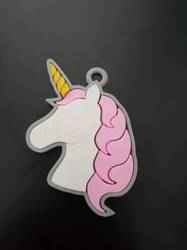 Özelleştirilebilir 3D Baskılı Unicorn Anahtarlık