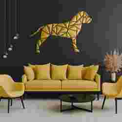 Geometrik köpek duvar sanatı - "Staffy-AmStaff stili"