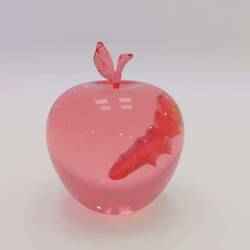 Elmanın İçindeki Kurt (Sadece Şeffaf Reçine Baskı)