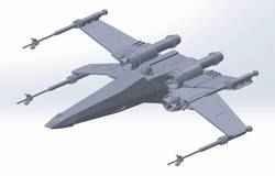 X-wing 65 Yıldız savaşları çok iyi detaylandırılmış ölçek 1:50