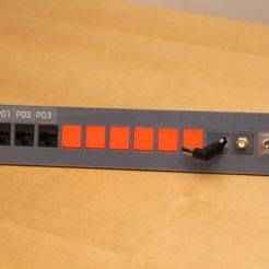 10" 12 module keystone patch panel and modules (blank, cable hole, SMA, toggle switch)