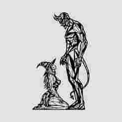 Devil's Bargain Line Art Wall Art