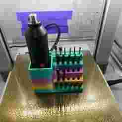 Electric screwdriver placing frame