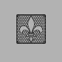 Fleur-de-Lis Fan Grill 120mm - Honeycomb PC Case Fan Cover