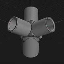 FPV Gate 1/2" PVC Connector 45Deg with Post