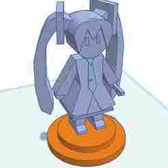 hatsune miku lowpoly