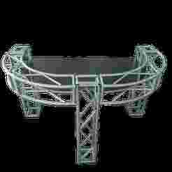 metal structure dj booth table deck stand