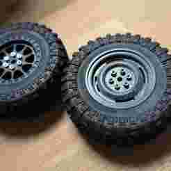 MN/WPL RC Crawler Wheel Restyle - Compatible with 2.7" Tires & Stock Rims