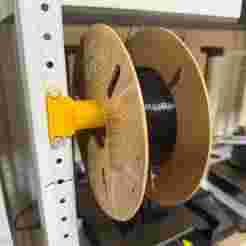 Plastic filament holder in racking