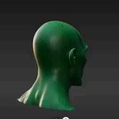 Resolute Alien Warrior Head - High-Detail 1:12 Scale Customization Part