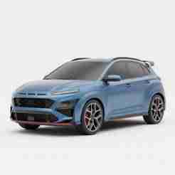 Single STL Hyundai Kona N - maya car, slammed car, mitsubishi lancer evo, cinema4d car, stance car, robotic car, sketchup car, blender car 3D Model
