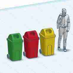 Trash Bin 2 1/64 scale