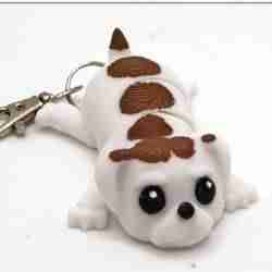 Flexi Puppy Keychain