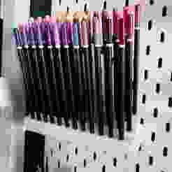 50x crayon holder - incl. IKEA Skadis - rail