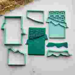 Chocolate Bar Cookie Cutter