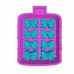 Multi Bow Freshie Mold STL File – Digital Download for 3D Printing – Open License – Silicone Mold for Car Freshies, Resin, Chocolate, Wax, Plaster