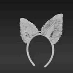 Playful Faux Fur Wildlife Ears STL File | Stylish Animal Headband for Events & Fun