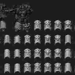 RUNIC SECOND-BORN SPACE WARRIOR SHINPADS - BIG AND BULKY - 78 VARIATIONS