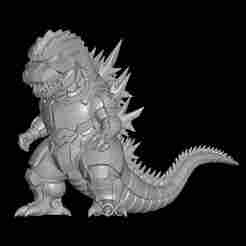 stylized mechagodzilla