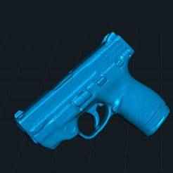 S&W Shield with Crimson trace laser 1:1 scan - Gun Mold