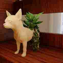 chihuahua planter pot flower vase stl
