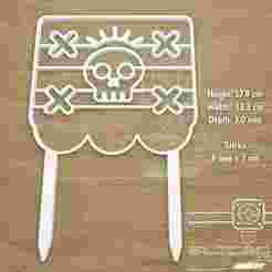 MEXICO DAY OF THE DEAD CAKE TOPPER, HALLOWEEN CAKE TOPPER, PAPEL PICADO CAKE TOPPER, BAKERY CAKE TOPPERS